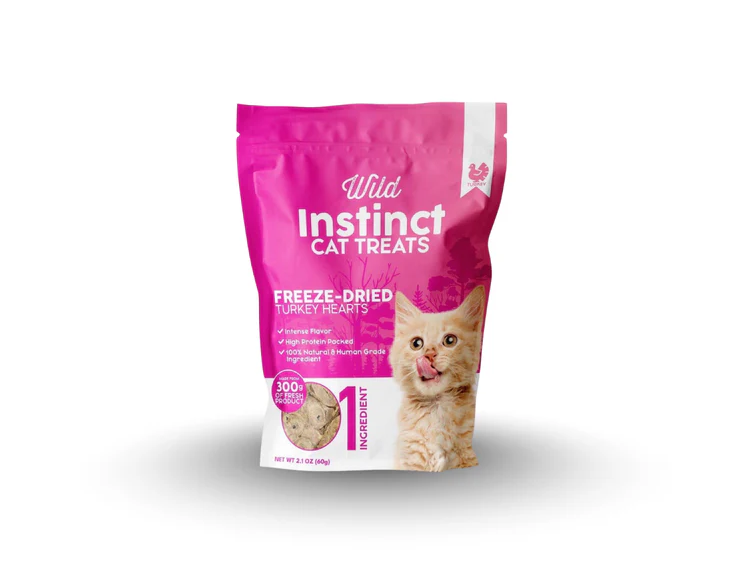 Organic Freeze Dried Turkey Hearts for Cats: A Clean, High-Protein Treat for Health-Conscious Pet Owners