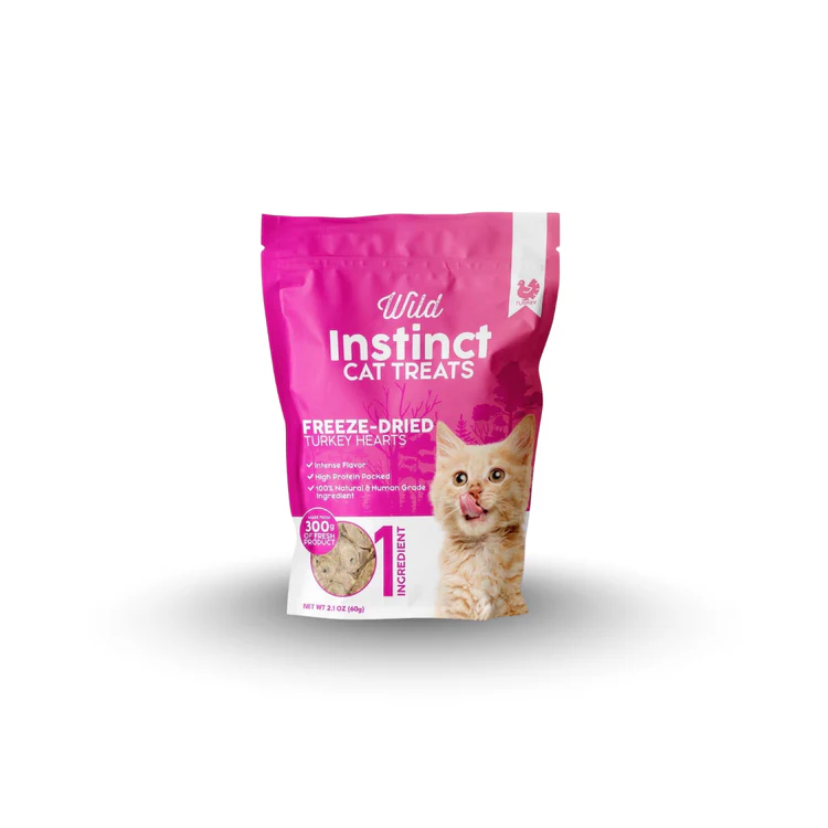 Organic Freeze Dried Turkey Hearts for Cats: A Clean, High-Protein Treat for Health-Conscious Pet Owners
